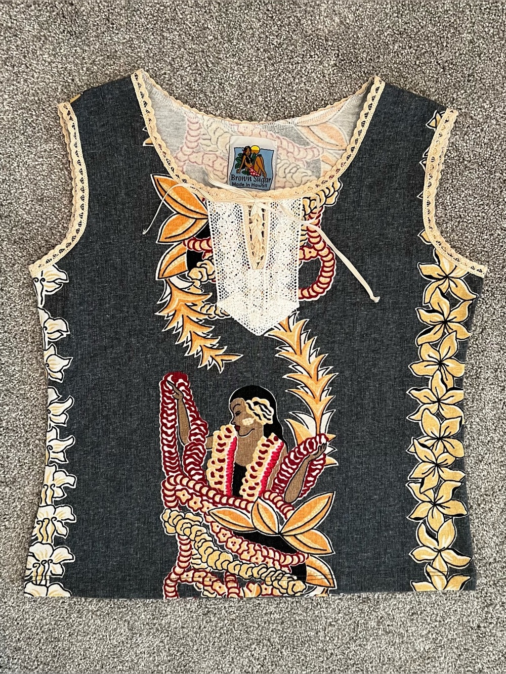 VINTAGE BROWN SUGAR HAWAII Tank Top